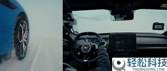 新一代小米SU7冰雪路面告急刹停实测：蜿蜒一条线 不甩尾不跑偏