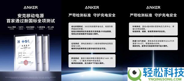 行业里程碑：Anker 安克延续引领行业晋级,率先经过挪动电源新国标测试