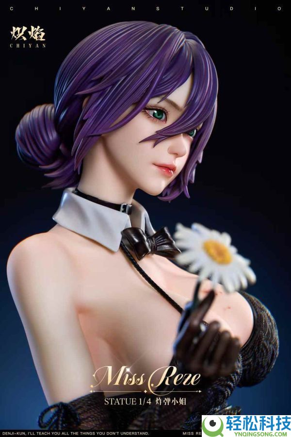 《电锯人》蕾塞1/4雕像,超性感黑丝外型太绝了