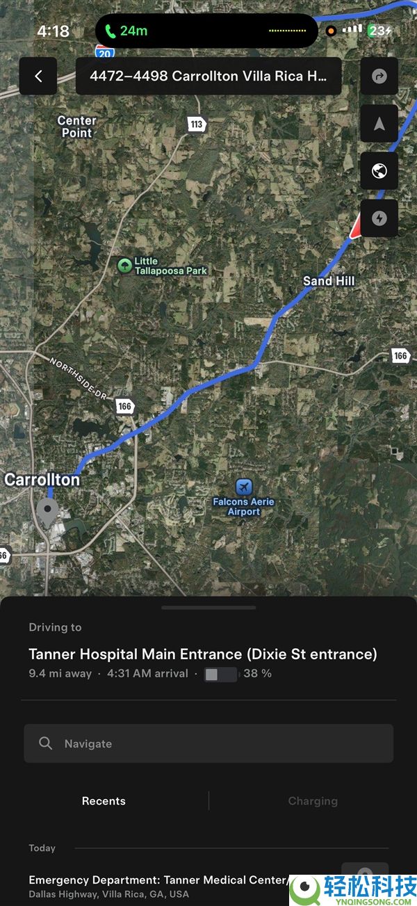 特斯拉用户自述被车救命：心梗突发没法驾驶 FSD主动送到病院