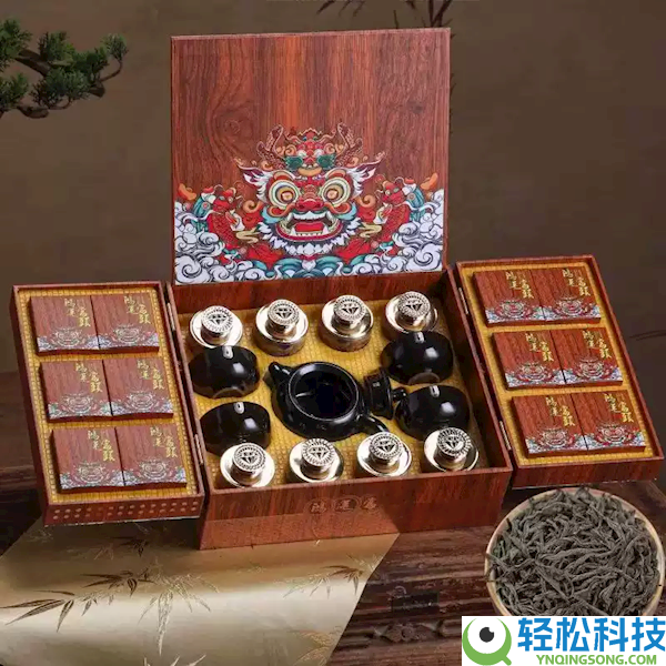 送礼有体面,顶社茶叶+茶具套装高档礼盒：47.9元