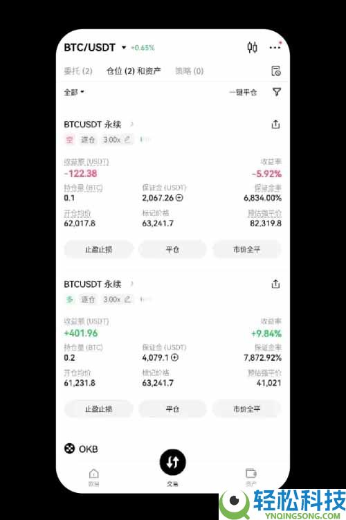 OKX交易所现货杠杆交易图文教程（App 端）
