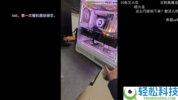 RTX 5090开机刹时火花带闪电,摄像头记载下惊险一幕