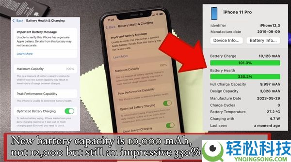 成功了,首款晋级12000mAh电池的iPhone降生：原来苹果是有心用小电池