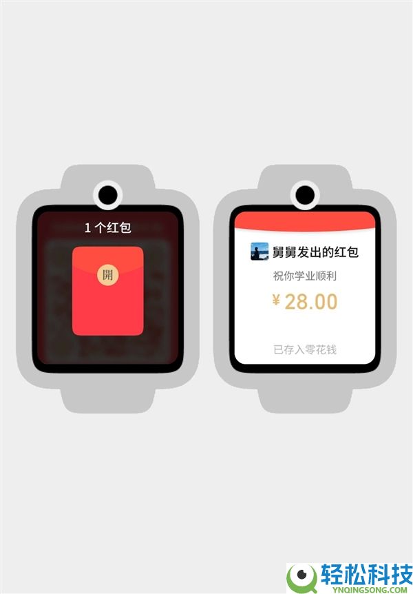 微信公布儿童腕表支撑收红包,日限额1000元 压岁钱不必家长代存了