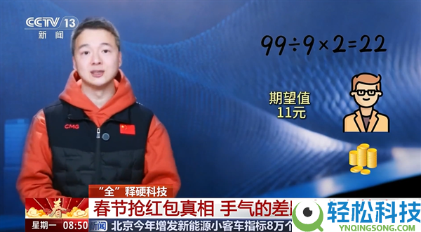 抢红包究竟拼手速仍是手气 央视揭秘抢红包背地算法