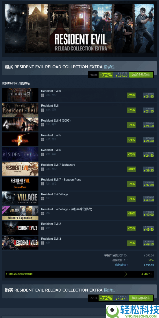 《生化危机9:安魂曲》大小暴光,大约73GB