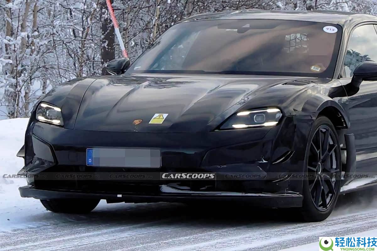 保时捷Taycan更强版谍照现身,RS作风套件加持或重夺纽北最速桂冠