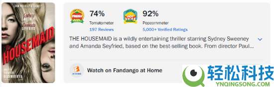 爆冷逆袭,悉尼妹新片子《家弑效劳》票房干翻口碑神作《罪人》