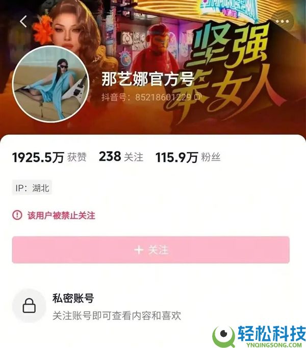 劣迹艺人那艺娜被曝在国外开设账号 其国内部份账号已被封禁