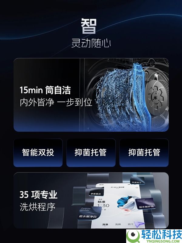 5094元 石头洗衣机Z1 Ultra发布：超水解系统 99.99%广谱除菌率