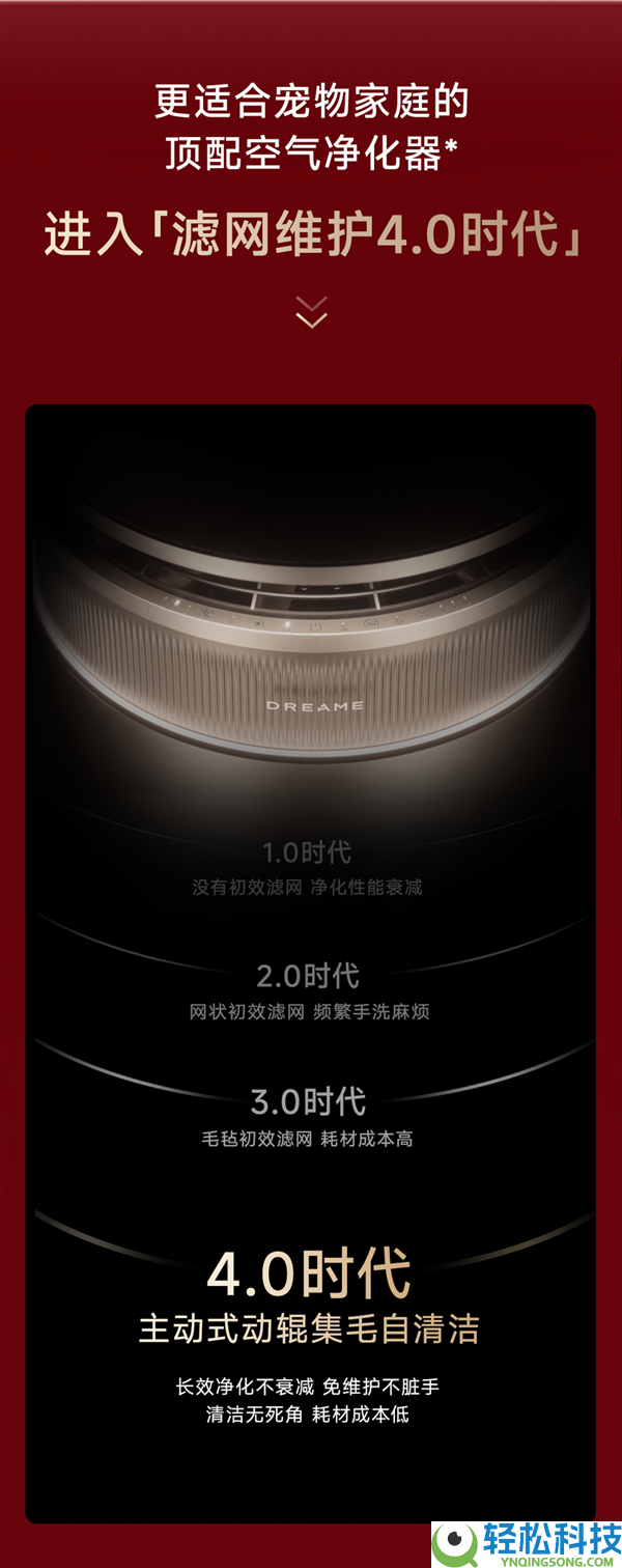 一图看懂：追觅推出猫毛空气洁净器 全球开创免保护滤网