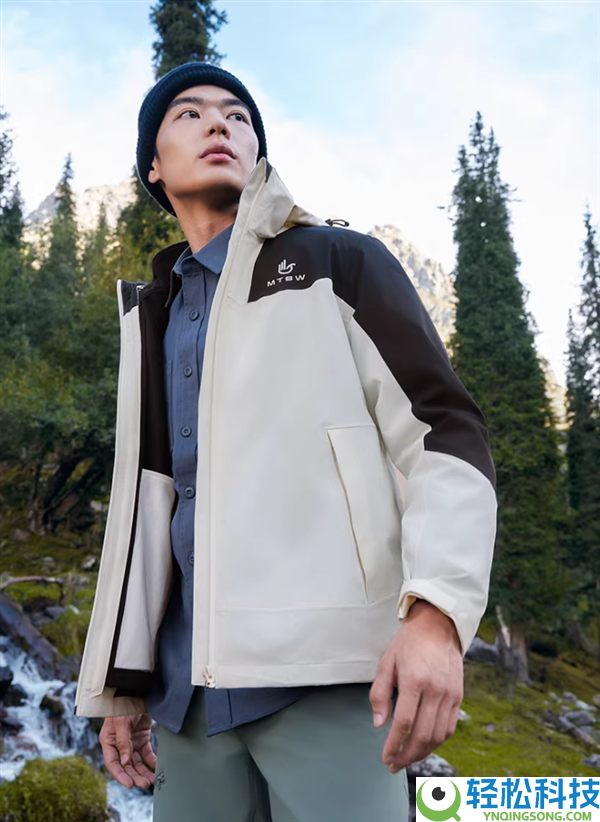 美特斯邦威三合一冲锋衣105元1折官方清仓 原价1399