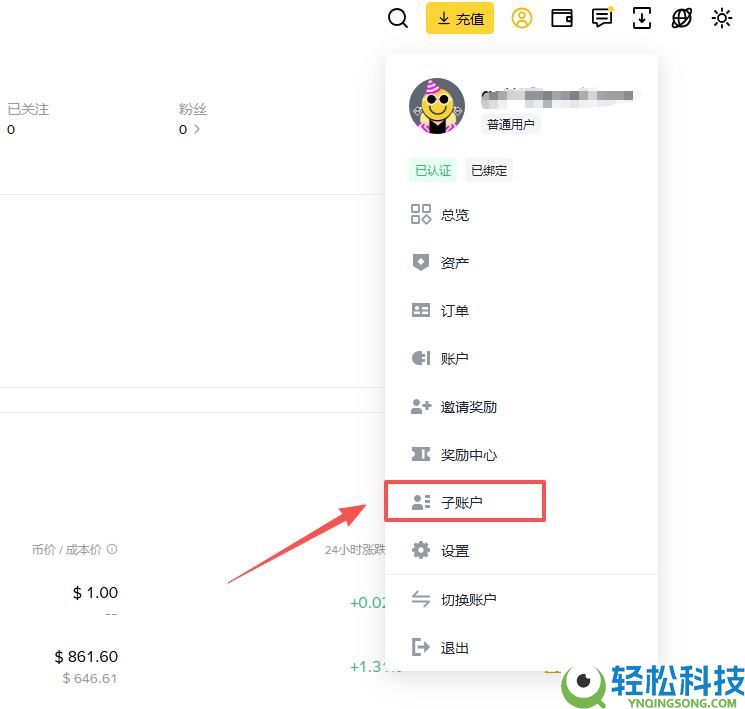币安子帐户是什么?如何注册与切换?币安子帐户使用的图文教学