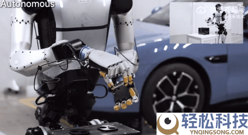 初次暴光,小米机械人给小米汽车装置车标：一气呵成 还会先撕膜