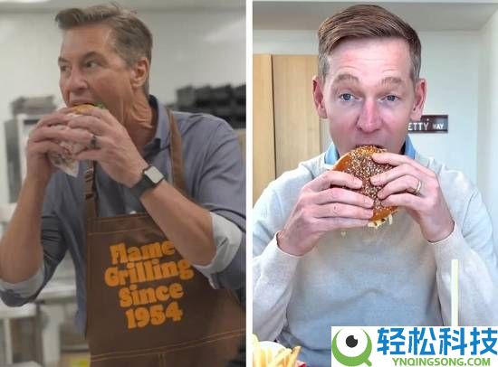 麦当劳CEO不甘心试吃新品后 汉堡王发CEO狠咬皇堡视频借势营销