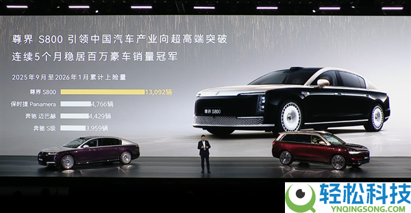 华为百万豪车真成了 尊界S800上市9个月交付超1.5万辆