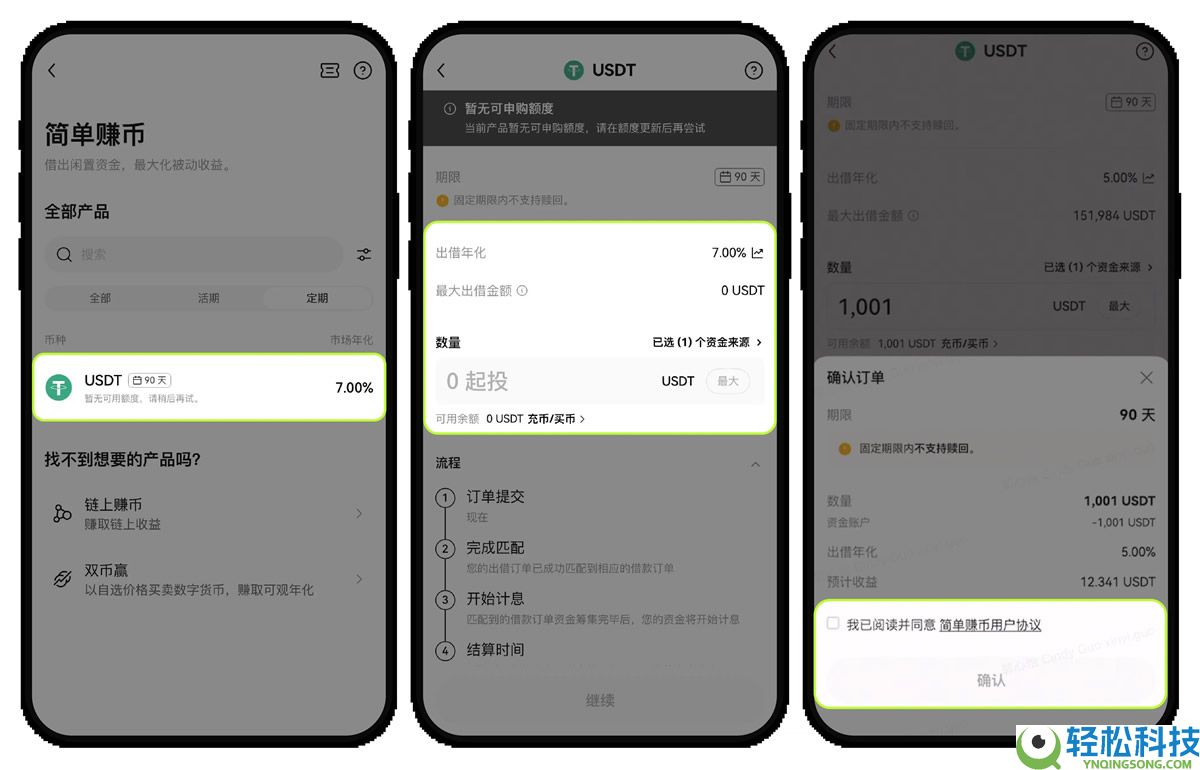 如何参与OKX活期和定期简单赚币？如何赎回简单赚币？