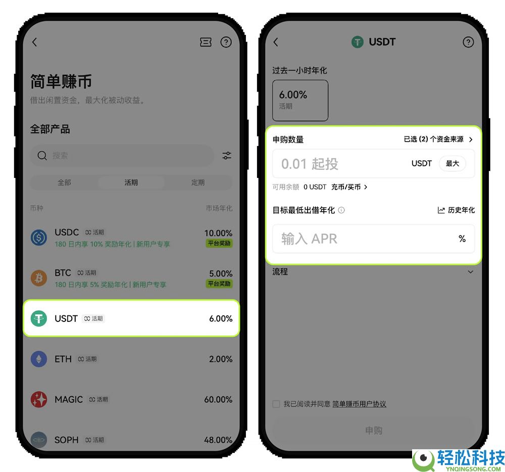 如何参与OKX活期和定期简单赚币？如何赎回简单赚币？