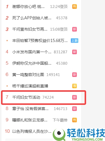 千问妇女节请客微博消逝仍登热搜 其APP举动已开启 网友：又崩了
