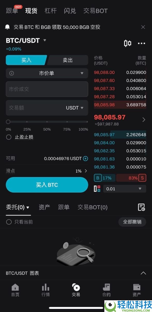 如何在Bitget上进行现货交易？Bitget进行现货交易的图文教程(APP端/网页端)