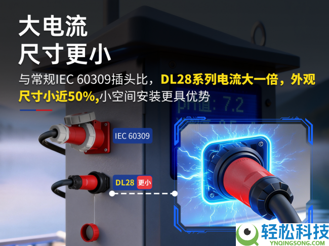 50A大电流,身段却减少50%：凌科防水衔接器为何成为水质监测系统的“新宠”？