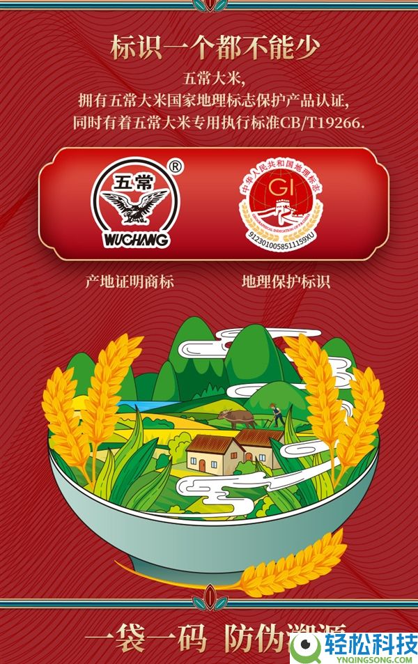 一袋一防伪码 香气袭人,东北五常大米发车：3.69元/斤
