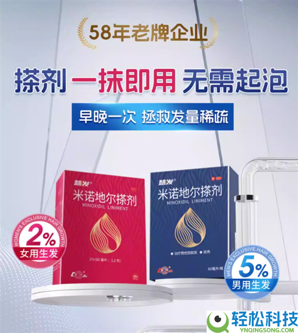 中年男士福音,鲁南×慧发米诺地尔搽剂18元大促
