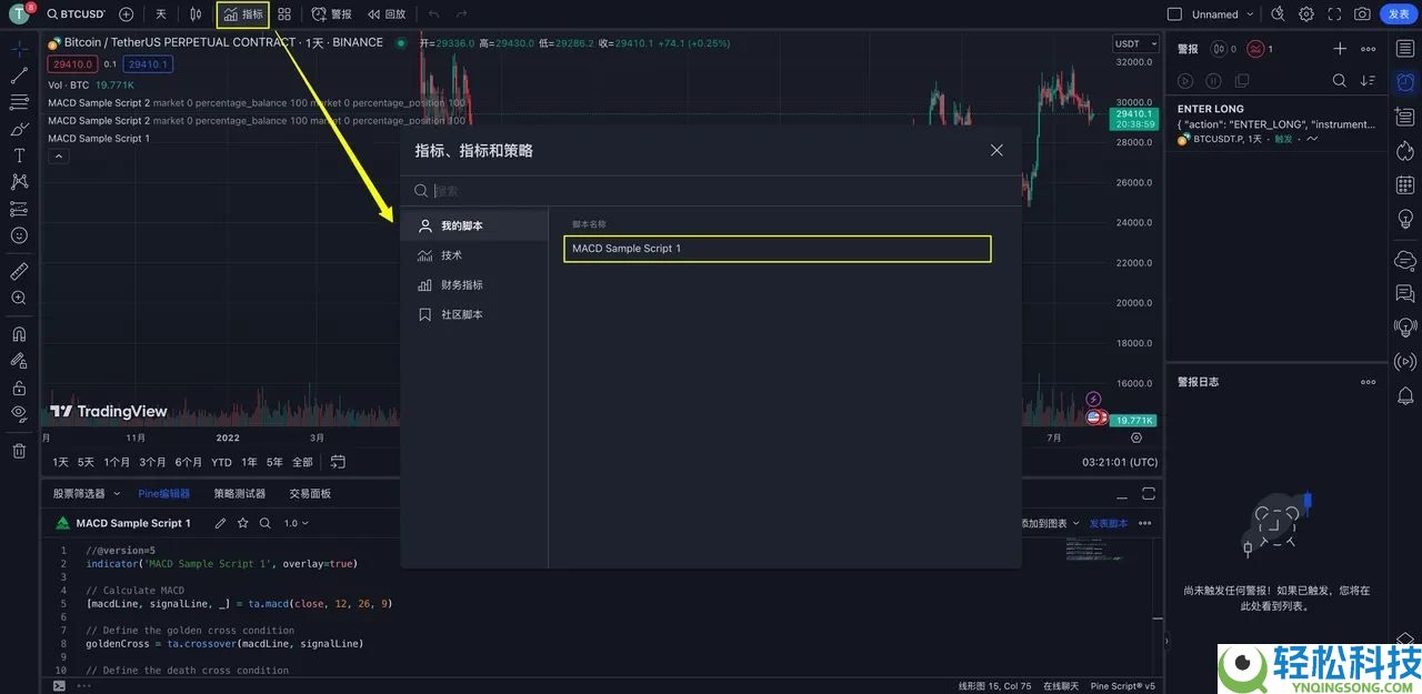 TradingView用户如何使用TradingView警报创建您的信号策略?