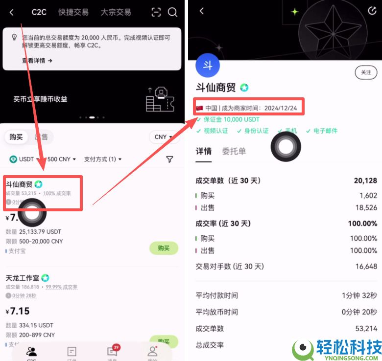 新手买USDT全流程教学:欧易OKX C2C安全买币攻略与避坑指南