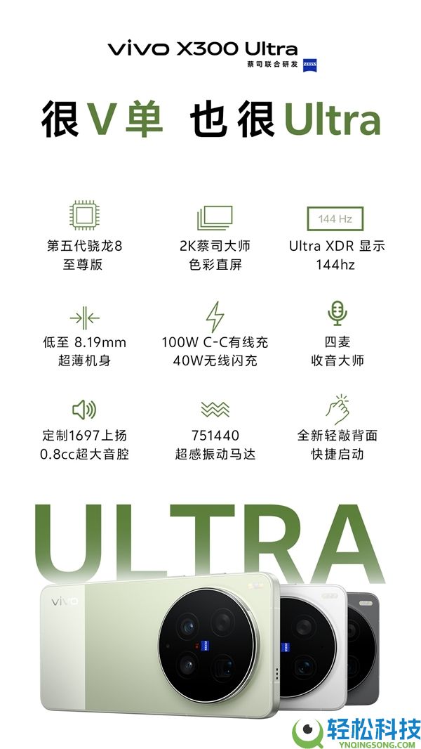 vivo X300 Ultra真机实拍：双拼色+大圆Deco 相机感实足