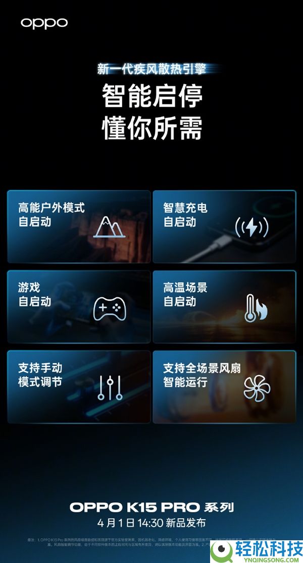 OPPO迄今最强散热,K15 Pro全系内置电扇 直吹鳍片效率提拔3倍