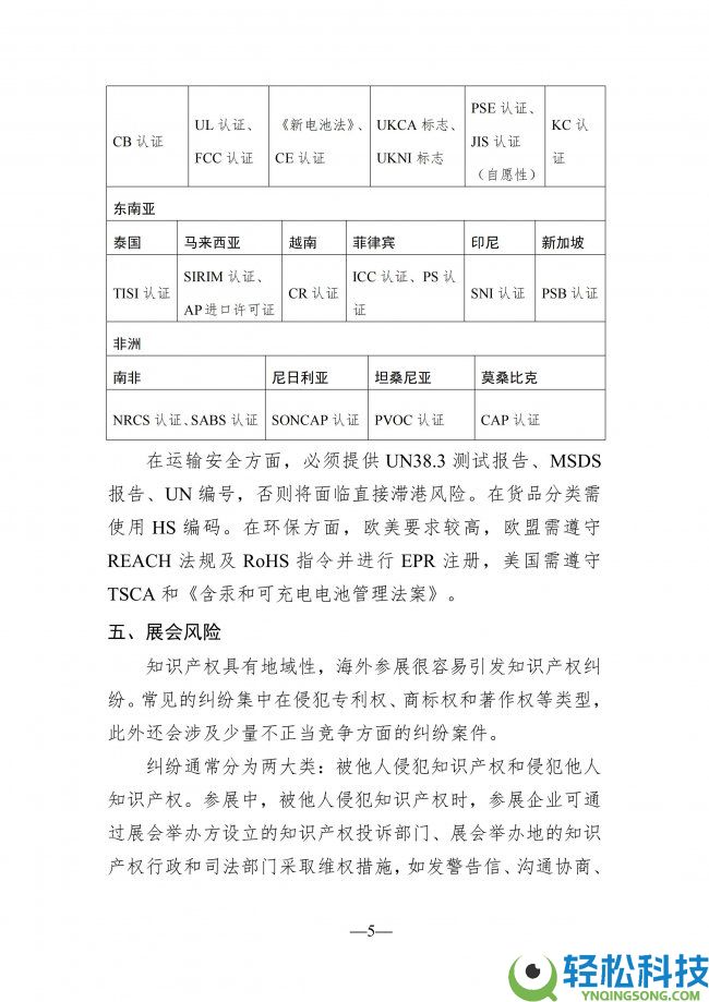 储能电池工业出海知识产权风险预警信息简报（二）：全链条风控系统构建成破局关头