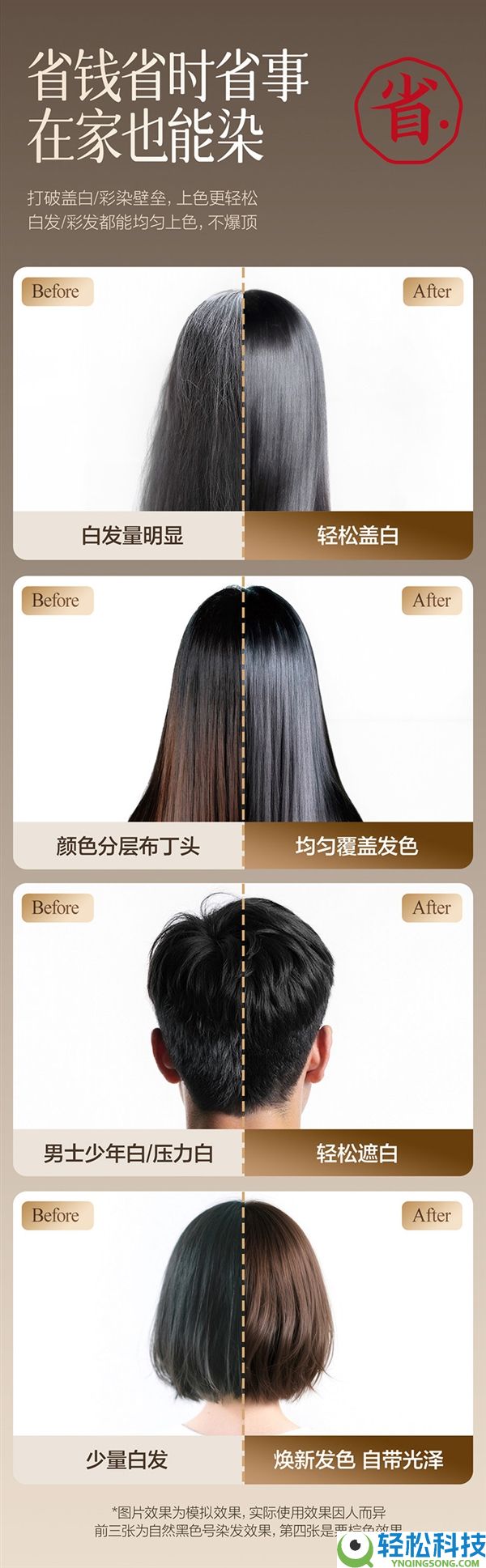 头发返黑年青不止十岁,网易严选人参根染发膏29元官方冲量