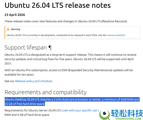 Linux最先吃内存 Ubuntu 26.04要求最少6GB,Win11 4GB起步