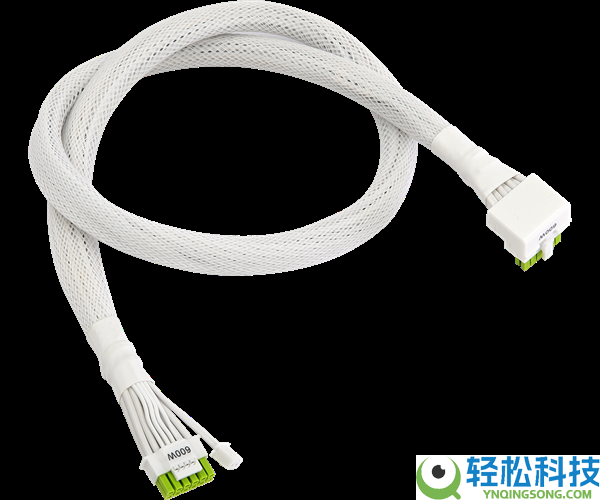 华擎推新款L型供电线 自带NTC温控传感器:绿白配辨识度拉满