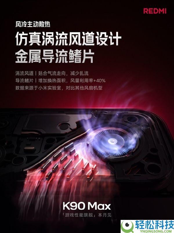 机能最保守的红米旗舰,REDMI K90 Max关头信息汇总：电扇是最大看点