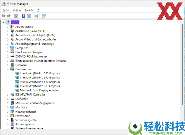 四卡并联,Intel锐炫Pro B70专业卡首测：功耗达720W