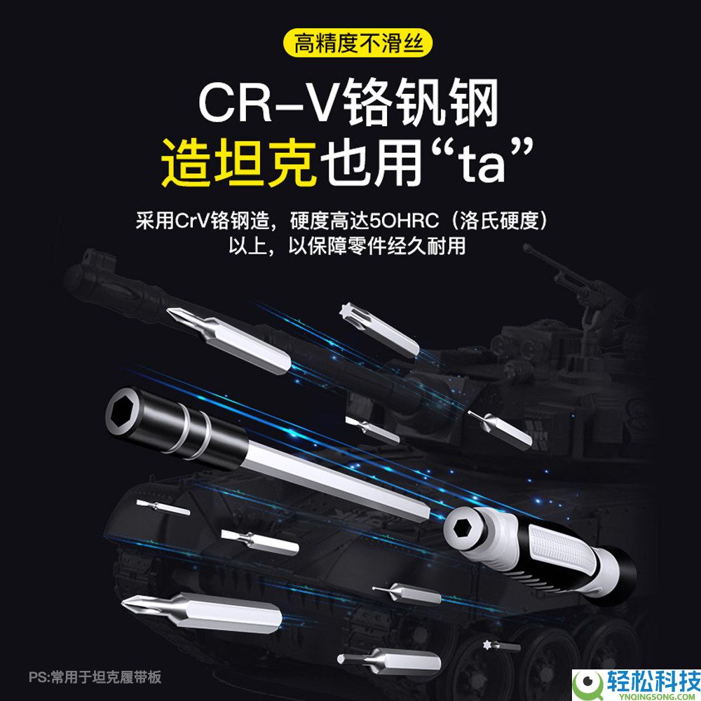 家庭维修必备：铬钒钢32合一螺丝刀 套装仅5.26元