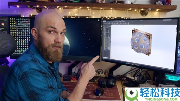 电脑刹时降温20度,发热友DIY球形机箱正面板：狂装15个猫头鹰电扇