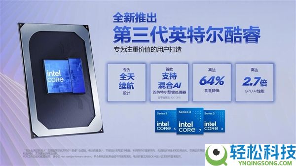 注重没有Ultra,Intel发布低端酷睿3系列:同款18A工艺和架构
