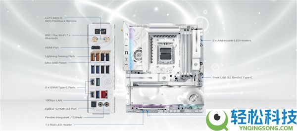 初次纯白,华擎发布白色版X870E太极旗舰主板 直奔4500元