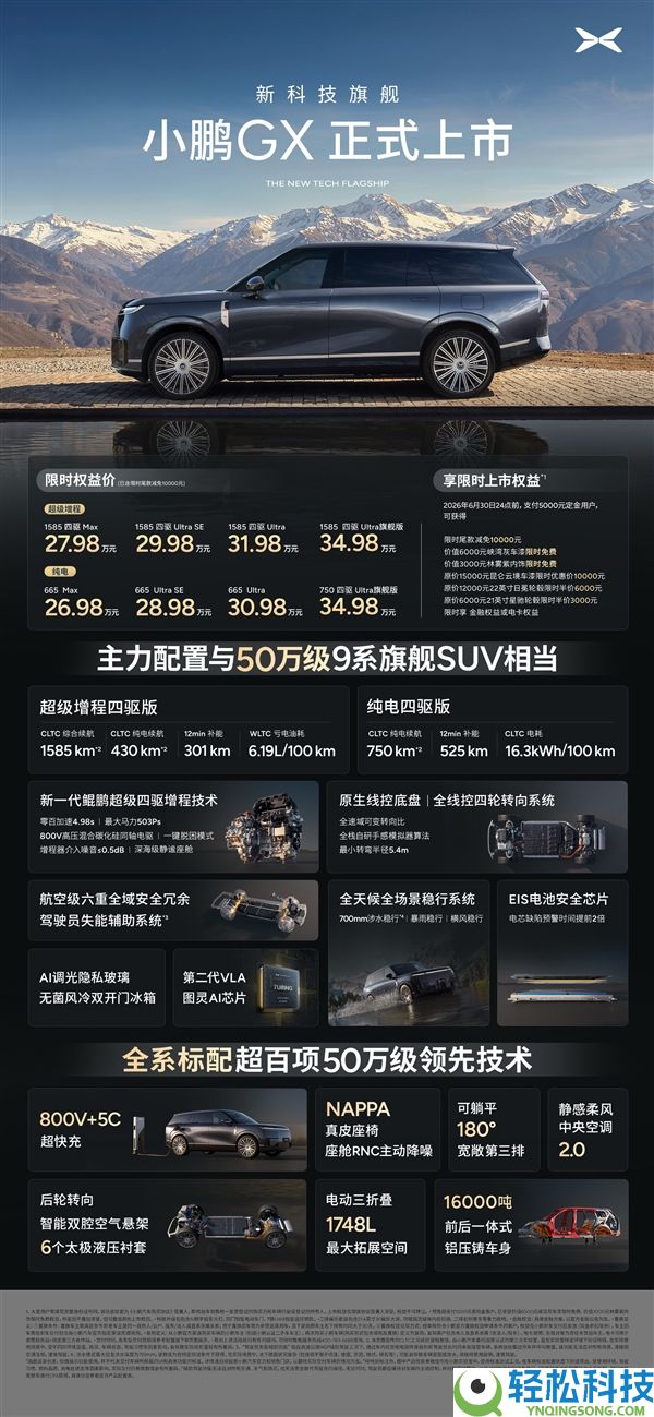 26.98万起售的小鹏GX豁出去,12小时狂卖24863台