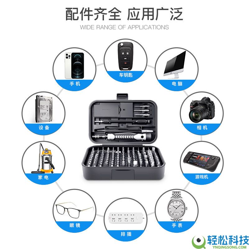 主动吸附螺丝:友福工具32合1螺丝刀套装2.9元大促