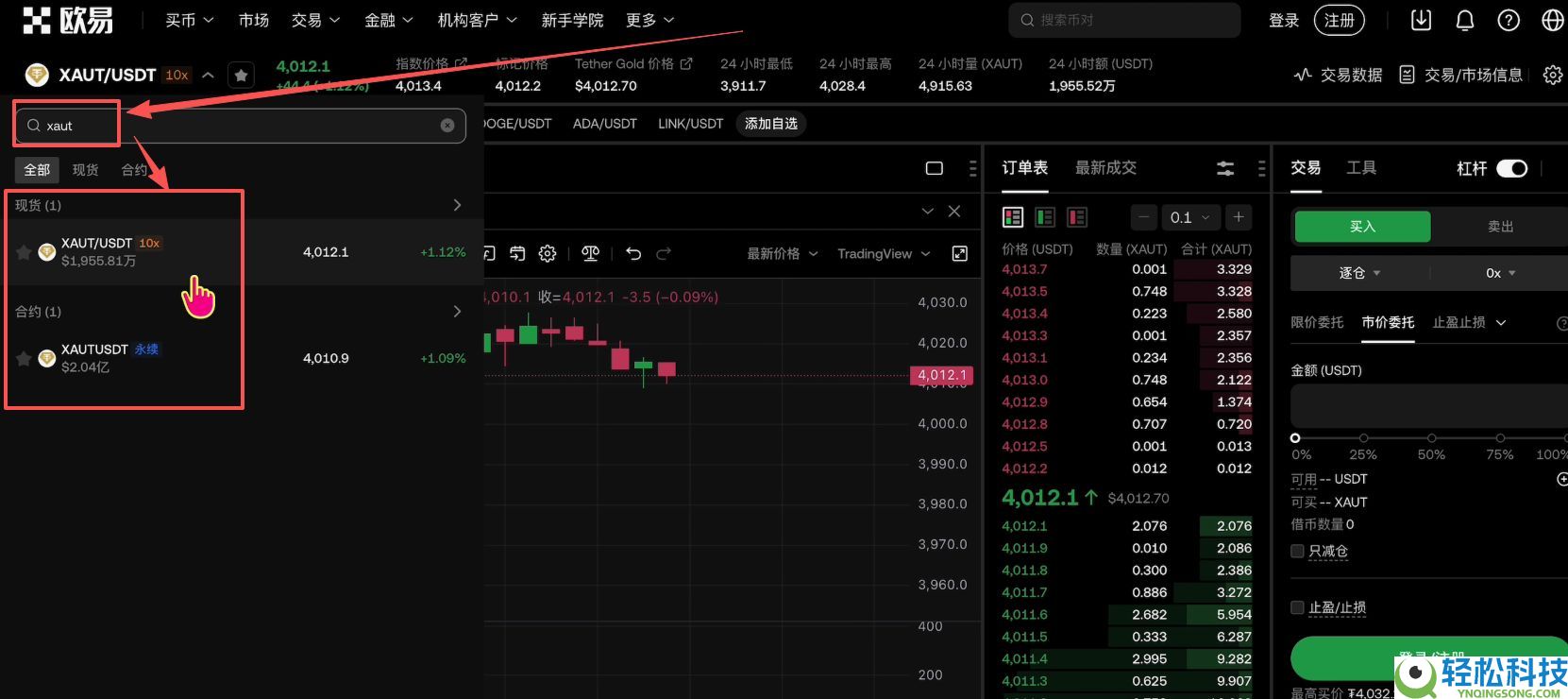 欧易OKX购买黄金RWA代币完整操作指南