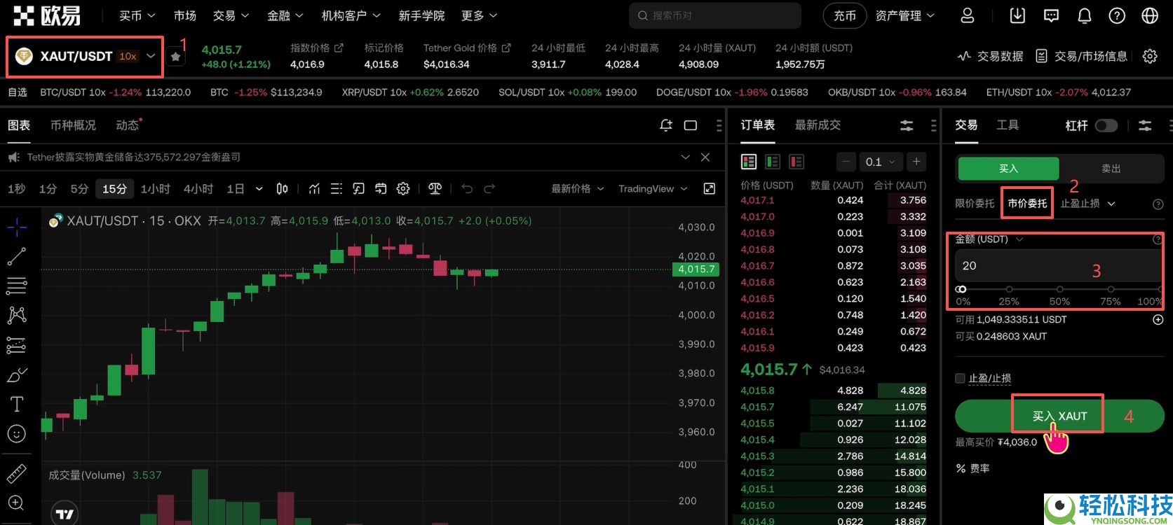 欧易OKX购买黄金RWA代币完整操作指南