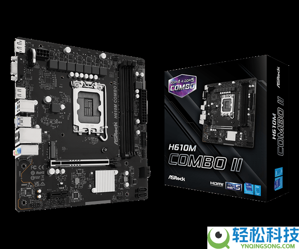 华擎发布缝合怪H610小主板：一条DDR4、两条DDR5