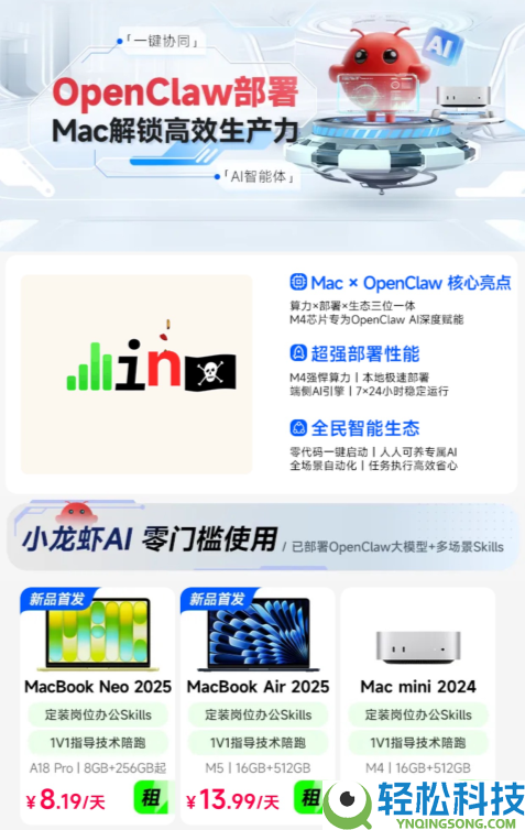 人人租行业内首个推出OpenClaw布置租用,以“龙虾自在”撬动AI办公全场景