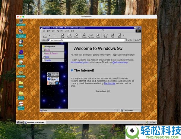 JavaScript重写全部Windows 95,5.0大更新已发布：比想的无能很多