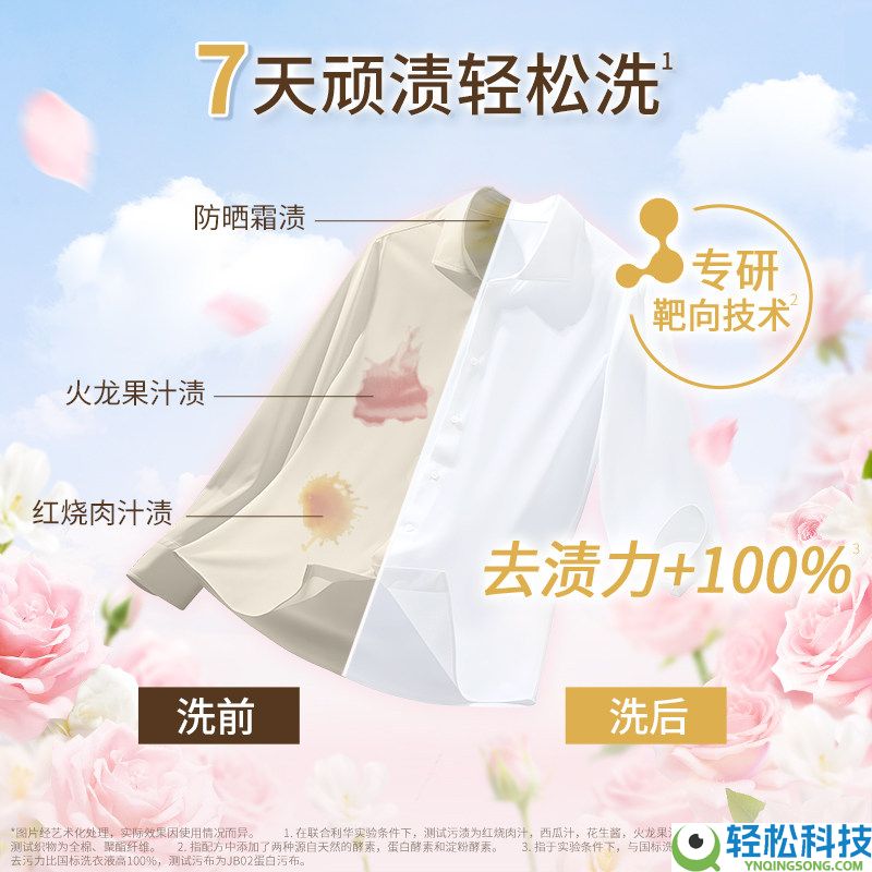 奇妙香氛巨匠洗衣液26元8.6斤：汗青新低 含100%鲜花精油